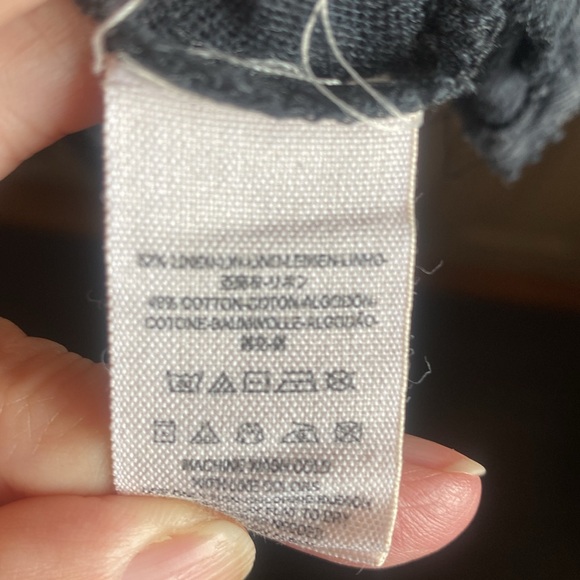 Free People Rocket Cat Boho-Grunge Black Linen/Cotton Midi Dress size large - Picture 13 of 16